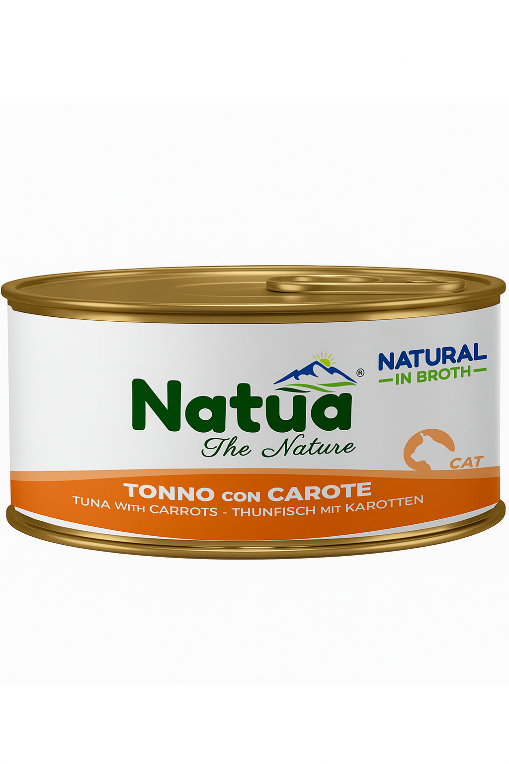 Natua Cat Natural Tonno Carote Broth 85g Lattina Natua Cat Natural Tonno Carote Broth 85g Lattina